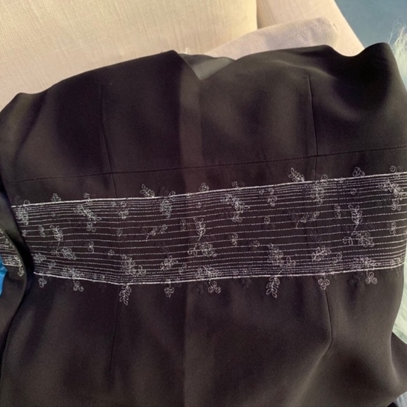 VINTAGE CASUAL CORNER BLACK EVENING DRESS SIZE 10 - Picture 12 of 14